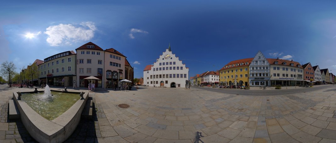 360 Grad Ansicht Rathausplatz Neumarkt