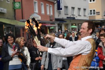 Straßenkünstler in der Klostergasse