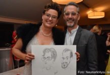 Gut gelaunte Gäste beim Ball der Gastronomie (Karin und Francesco Pagano)