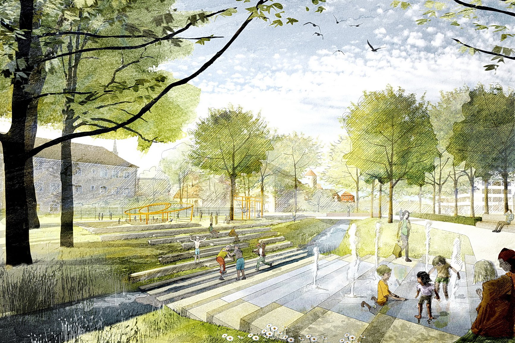 Illustration Stadtparkerweiterung