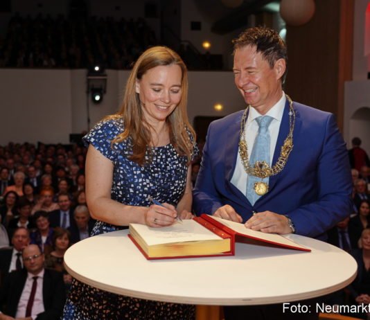 Polarforscherin Birgit Lutz beim Neujahrsempfang im Reitstadel