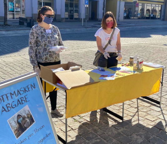 Stoffmasken-Aktion der Bürgerstiftung am Samstag