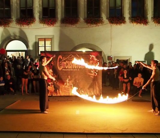 Feuershow Artico Neumarkt Kulturnacht 2019