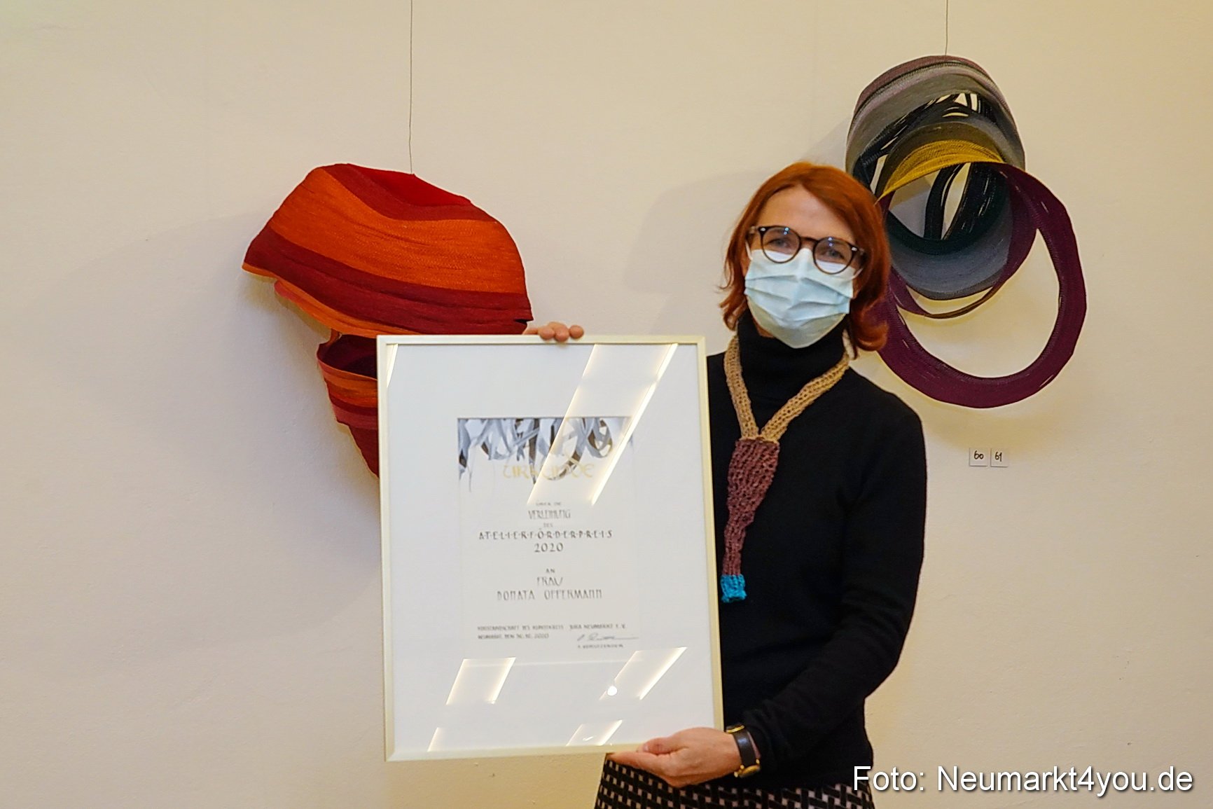 Der Atelierförderpreis ging an die Neumarkter Künstlerin Donata Oppermann